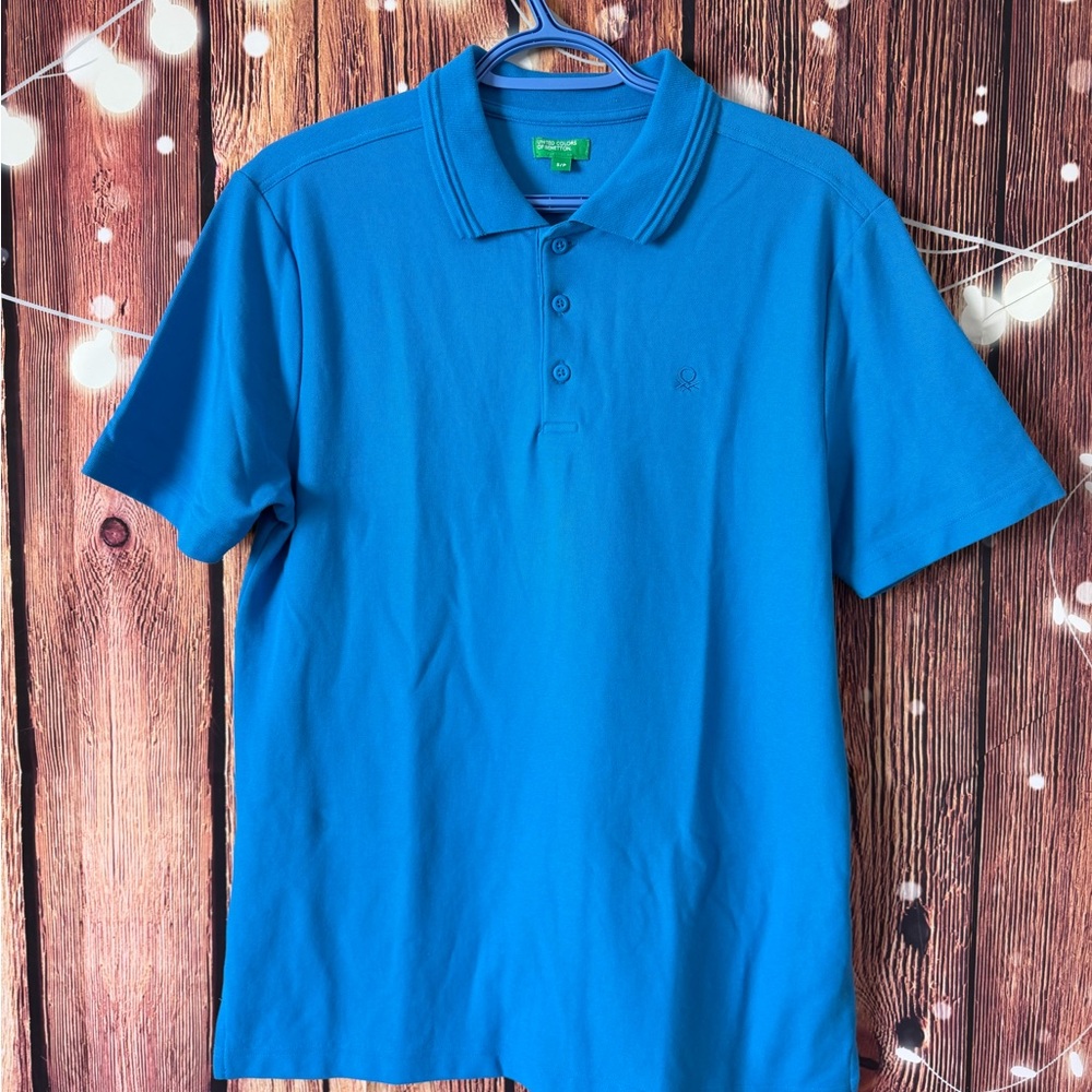 United Colors of Benetton Blue
Pique Polo Shirt S/P